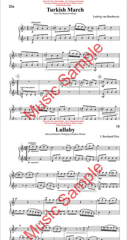 Intermediate Music for Two Classical Vol 2 oboes